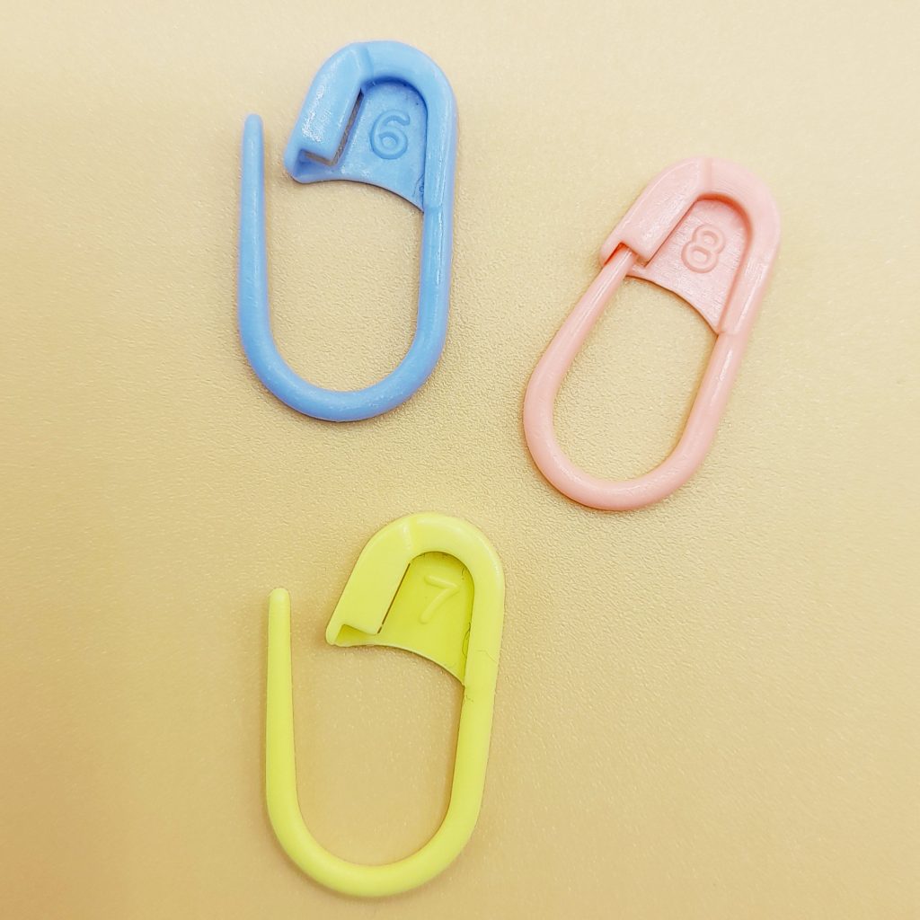 100 Marqueurs De Maille à Crochet Rayés Avec Verrouillage - Style Stylo Métal - Pour Tricot Et Crochet