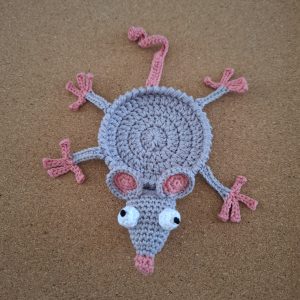 Dessous de verre "souris" au crochet